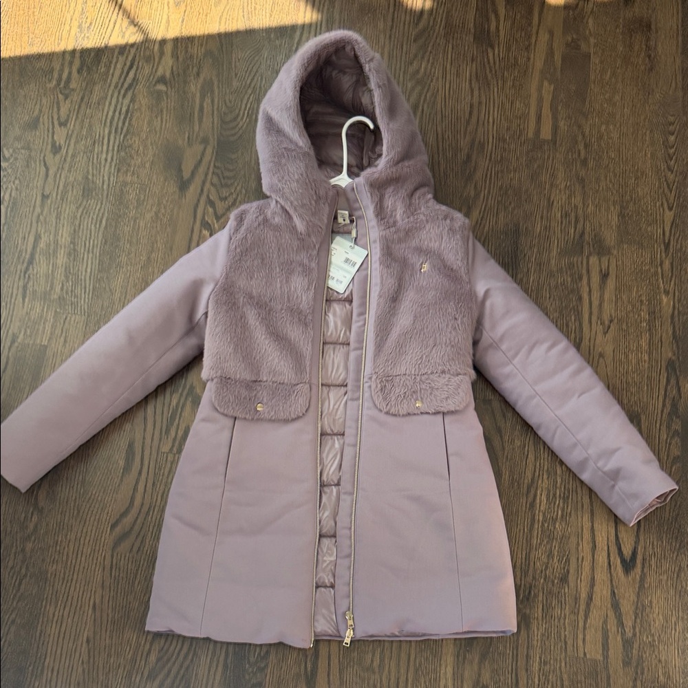 Herno Kids Hooded Puffer Jacket - Mauve
